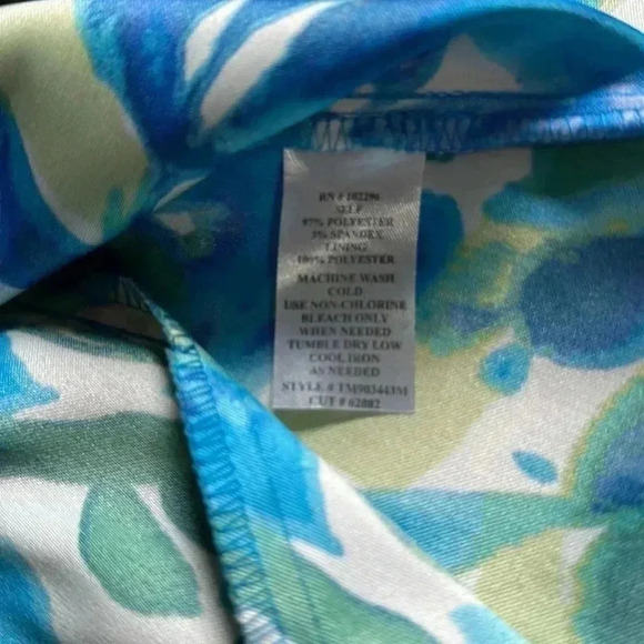 Connected Apparel Multi Blue/Green Dress size 8 - Picture 4 of 6